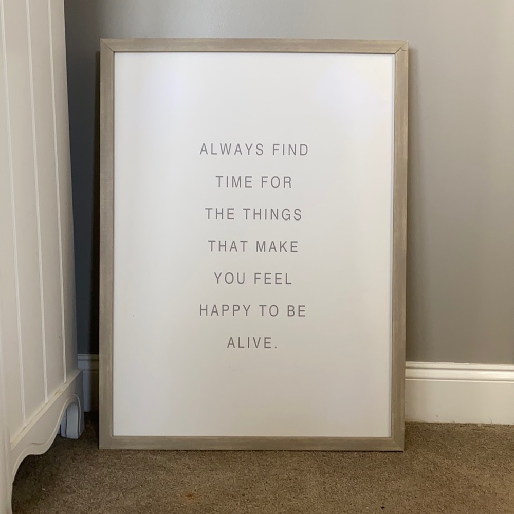 Framed wall art